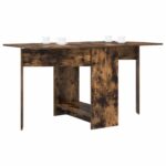 vidaXL Jedálenský stôl 138 x 70 x 73,5 cm Kompozitné drevo Dymový dub – Obrázok 3