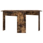 vidaXL Jedálenský stôl 138 x 70 x 73,5 cm Kompozitné drevo Dymový dub – Obrázok 5