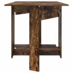 vidaXL Jedálenský stôl 138 x 70 x 73,5 cm Kompozitné drevo Dymový dub – Obrázok 6