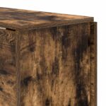 vidaXL Jedálenský stôl 138 x 70 x 73,5 cm Kompozitné drevo Dymový dub – Obrázok 8