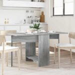 vidaXL Jedálenský stôl 138 x 70 x 73,5 cm Kompozitné drevo Sivý Sonoma