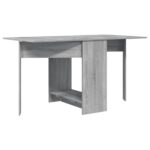 vidaXL Jedálenský stôl 138 x 70 x 73,5 cm Kompozitné drevo Sivý Sonoma – Obrázok 2