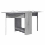 vidaXL Jedálenský stôl 138 x 70 x 73,5 cm Kompozitné drevo Sivý Sonoma – Obrázok 3
