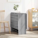 vidaXL Jedálenský stôl 138 x 70 x 73,5 cm Kompozitné drevo Sivý Sonoma – Obrázok 4