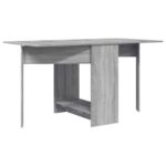 vidaXL Jedálenský stôl 138 x 70 x 73,5 cm Kompozitné drevo Sivý Sonoma – Obrázok 7