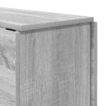 vidaXL Jedálenský stôl 138 x 70 x 73,5 cm Kompozitné drevo Sivý Sonoma – Obrázok 8