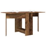 vidaXL Jedálenský stôl 138 x 70 x 73,5 cm Kompozitné drevo Staré drevo – Obrázok 3