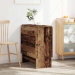 vidaXL Jedálenský stôl 138 x 70 x 73,5 cm Kompozitné drevo Staré drevo – Obrázok 4