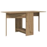 vidaXL Jedálenský stôl 138 x 70 x 73,5 cm Kompozitné drevo Dub artisan – Obrázok 2