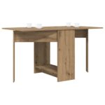 vidaXL Jedálenský stôl 138 x 70 x 73,5 cm Kompozitné drevo Dub artisan – Obrázok 3