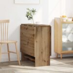 vidaXL Jedálenský stôl 138 x 70 x 73,5 cm Kompozitné drevo Dub artisan – Obrázok 4