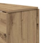 vidaXL Jedálenský stôl 138 x 70 x 73,5 cm Kompozitné drevo Dub artisan – Obrázok 8