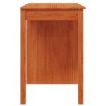 vidaXL Stôl s dverami Vosková Hnedá 100 x 50 x 74 cm Masívna borovica – Obrázok 8