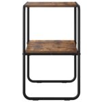 vidaXL Konzolový stôl Dymový dub 60 x 42,5 x 70 cm Kompozitné drevo – Obrázok 5