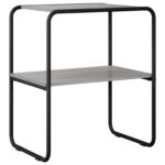 vidaXL Konzolový stôl Sivý Sonoma 60 x 42,5 x 70 cm Kompozitné drevo – Obrázok 2