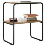 vidaXL Konzolový stôl Dub artisan 60 x 42,5 x 70 cm Kompozitné drevo – Obrázok 3