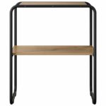 vidaXL Konzolový stôl Dub artisan 60 x 42,5 x 70 cm Kompozitné drevo – Obrázok 4
