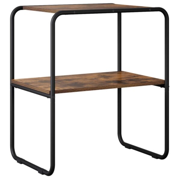 vidaXL Konzolový stôl Dymový dub 80 x 42,5 x 70 cm Kompozitné drevo – Obrázok 2