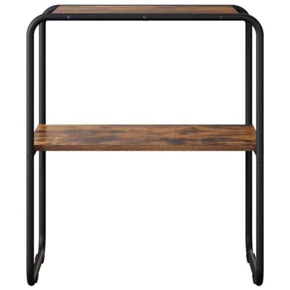 vidaXL Konzolový stôl Dymový dub 80 x 42,5 x 70 cm Kompozitné drevo – Obrázok 4