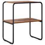 vidaXL Konzolový stôl Staré drevo 80 x 42,5 x 70 cm Kompozitné drevo – Obrázok 2