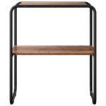 vidaXL Konzolový stôl Staré drevo 80 x 42,5 x 70 cm Kompozitné drevo – Obrázok 4