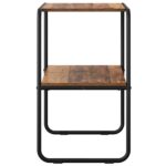 vidaXL Konzolový stôl Staré drevo 80 x 42,5 x 70 cm Kompozitné drevo – Obrázok 5