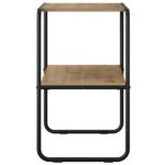 vidaXL Konzolový stôl Dub artisan 80 x 42,5 x 70 cm Kompozitné drevo – Obrázok 5