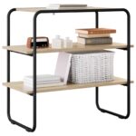 vidaXL Konzolový stôl Dub sonoma 60 x 41 x 75 cm Kompozitné drevo – Obrázok 3
