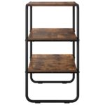 vidaXL Konzolový stôl Dymový dub 60 x 41 x 75 cm Kompozitné drevo – Obrázok 5