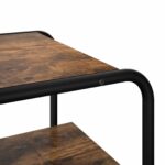 vidaXL Konzolový stôl Dymový dub 60 x 41 x 75 cm Kompozitné drevo – Obrázok 6