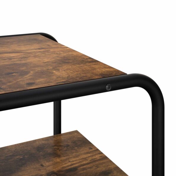vidaXL Konzolový stôl Dymový dub 60 x 41 x 75 cm Kompozitné drevo – Obrázok 6