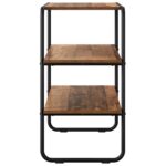 vidaXL Konzolový stôl Staré drevo 60 x 41 x 75 cm Kompozitné drevo – Obrázok 5