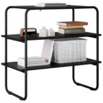 vidaXL Konzolový stôl Čierny dub 80 x 41 x 75 cm Kompozitné drevo – Obrázok 3