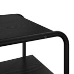 vidaXL Konzolový stôl Čierny dub 80 x 41 x 75 cm Kompozitné drevo – Obrázok 6