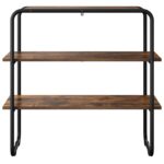 vidaXL Konzolový stôl Dymový dub 80 x 41 x 75 cm Kompozitné drevo – Obrázok 4