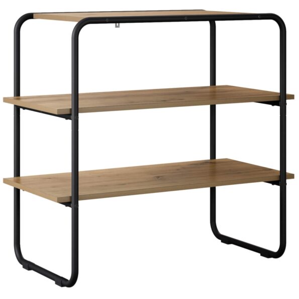 vidaXL Konzolový stôl Dub artisan 80 x 41 x 75 cm Kompozitné drevo – Obrázok 2