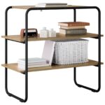 vidaXL Konzolový stôl Dub artisan 80 x 41 x 75 cm Kompozitné drevo – Obrázok 3