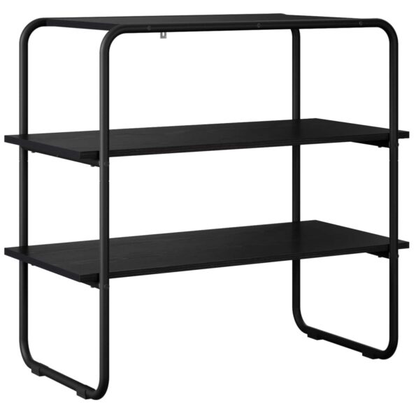 vidaXL Konzolový stôl Čierny dub 100 x 41 x 75 cm Kompozitné drevo – Obrázok 2