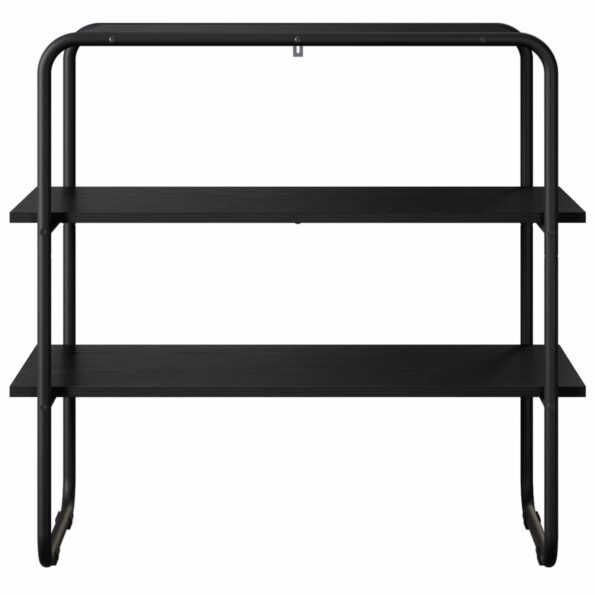 vidaXL Konzolový stôl Čierny dub 100 x 41 x 75 cm Kompozitné drevo – Obrázok 4