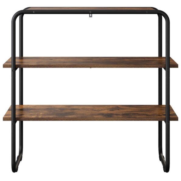 vidaXL Konzolový stôl Dymový dub 100 x 41 x 75 cm Kompozitné drevo – Obrázok 4