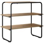 vidaXL Konzolový stôl Dub artisan 100 x 41 x 75 cm Kompozitné drevo – Obrázok 2