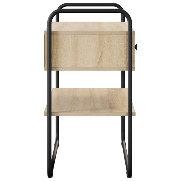 vidaXL Konzolový stôl Dub sonoma 80 x 40 x 75 cm Kompozitné drevo – Obrázok 6
