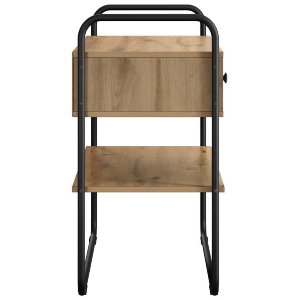 vidaXL Konzolový stôl Dub artisan 80 x 40 x 75 cm Kompozitné drevo – Obrázok 6