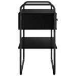 vidaXL Konzolový stôl Čierny dub 100 x 40 x 75 cm Kompozitné drevo – Obrázok 6