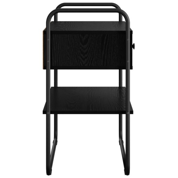 vidaXL Konzolový stôl Čierny dub 100 x 40 x 75 cm Kompozitné drevo – Obrázok 6