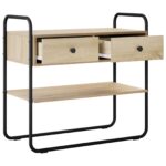 vidaXL Konzolový stôl Dub sonoma 100 x 40 x 75 cm Kompozitné drevo – Obrázok 4
