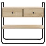 vidaXL Konzolový stôl Dub sonoma 100 x 40 x 75 cm Kompozitné drevo – Obrázok 5