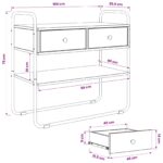 vidaXL Konzolový stôl Dub sonoma 100 x 40 x 75 cm Kompozitné drevo – Obrázok 9