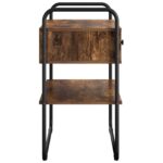 vidaXL Konzolový stôl Dymový dub 100 x 40 x 75 cm Kompozitné drevo – Obrázok 6