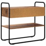 vidaXL Konzolový stôl Staré drevo 100 x 40 x 75 cm Kompozitné drevo – Obrázok 7